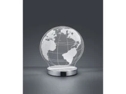 Reality Leuchten LED Tischleuchte GLOBE 3D Optik Chrom Lichtfarbe Einstellbar, Höhe 20cm -Lamp Geschaft led tischleuchte globe 3d optik chrom lichtfarbe e 4