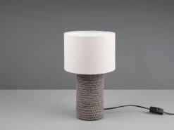 MeineWunschleuchte LED Tischleuchte Keramik Mit Stoffschirm In Beige Ø22cm Höhe 38cm 11 MeineWunschleuchte LED Tischleuchte Keramik Mit Stoffschirm In Beige Ø22cm Höhe 38cm -Lamp Geschaft led tischleuchte keramik mit stoffschirm in beige 1 4