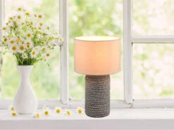 MeineWunschleuchte LED Tischleuchte Keramik Mit Stoffschirm In Beige Ø22cm Höhe 38cm 12 MeineWunschleuchte LED Tischleuchte Keramik Mit Stoffschirm In Beige Ø22cm Höhe 38cm -Lamp Geschaft led tischleuchte keramik mit stoffschirm in beige 1 5