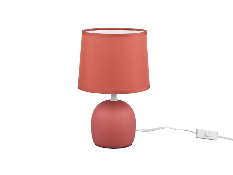 MeineWunschleuchte LED Tischleuchte Keramikfuß & Stoffschirm Orange, Ø16cm Höhe 26cm 5 MeineWunschleuchte LED Tischleuchte Keramikfuß & Stoffschirm Orange, Ø16cm Höhe 26cm – Bild 5