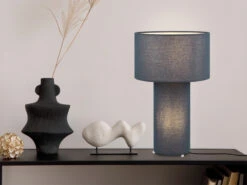 MeineWunschleuchte LED Tischleuchte Korpus Und Lampenschirm Stoff Blau, Höhe 40cm 13 MeineWunschleuchte LED Tischleuchte Korpus Und Lampenschirm Stoff Blau, Höhe 40cm -Lamp Geschaft led tischleuchte korpus und lampenschirm stoff bla 6