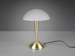 MeineWunschleuchte LED Tischleuchte Messing Glasschirm Weiß Satiniert - Touch Dimmbar, H32cm 8 MeineWunschleuchte LED Tischleuchte Messing Glasschirm Weiß Satiniert - Touch Dimmbar, H32cm -Lamp Geschaft led tischleuchte messing glasschirm weiss satinier 2