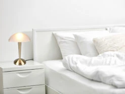 MeineWunschleuchte LED Tischleuchte Messing Glasschirm Weiß Satiniert - Touch Dimmbar, H32cm 10 MeineWunschleuchte LED Tischleuchte Messing Glasschirm Weiß Satiniert - Touch Dimmbar, H32cm -Lamp Geschaft led tischleuchte messing glasschirm weiss satinier 4