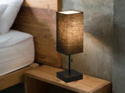 MeineWunschleuchte LED Tischleuchte Metall & Stoffschirm Schwarz USB-Ladestationen Höhe 35cm 9 MeineWunschleuchte LED Tischleuchte Metall & Stoffschirm Schwarz USB-Ladestationen Höhe 35cm -Lamp Geschaft led tischleuchte metall stoffschirm schwarz usb la 2