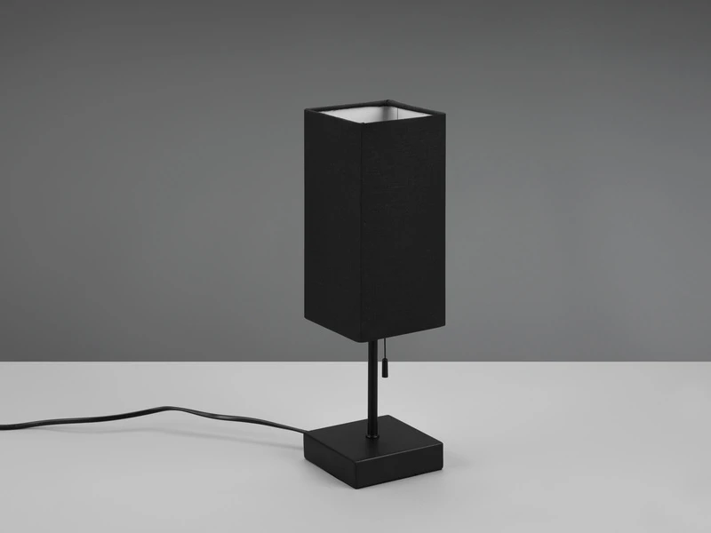 MeineWunschleuchte LED Tischleuchte Metall & Stoffschirm Schwarz USB-Ladestationen Höhe 35cm 5 MeineWunschleuchte LED Tischleuchte Metall & Stoffschirm Schwarz USB-Ladestationen Höhe 35cm – Bild 5