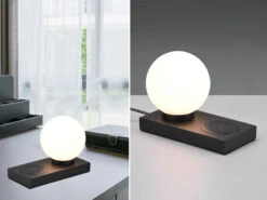MeineWunschleuchte LED Tischleuchte Schwarz Induktive Ladestation & Touch Glasschirm Weiß 12cm 14 MeineWunschleuchte LED Tischleuchte Schwarz Induktive Ladestation & Touch Glasschirm Weiß 12cm -Lamp Geschaft led tischleuchte schwarz induktive ladestation tou 6