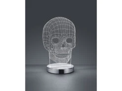 Reality Leuchten LED Tischleuchte SKULL 3D Totenkopf Lichtfarbe Einstellbar Höhe 21cm -Lamp Geschaft led tischleuchte skull 3d totenkopf lichtfarbe ein 4