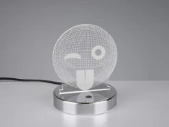 Reality Leuchten LED Tischleuchte SMILEY 3D Lasercut Mit Farbwechsler - 15cm Hoch -Lamp Geschaft led tischleuchte smiley 3d lasercut mit farbwechsl 7