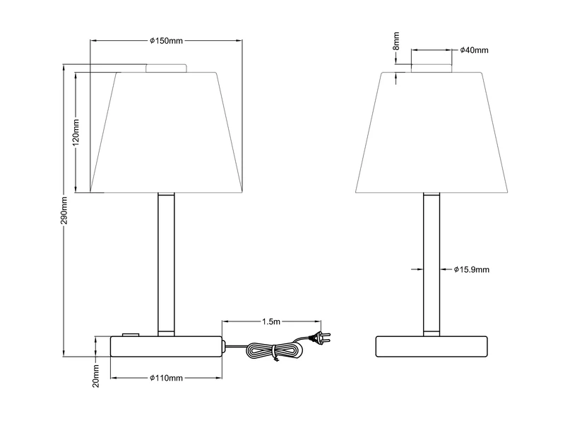 Trio Leuchten LED Touch Me Tischleuchte EMERALD Nickel Matt, Glaslampenschirm In Weiss H 29cm 6 Trio Leuchten LED Touch Me Tischleuchte EMERALD Nickel Matt, Glaslampenschirm In Weiss H 29cm – Bild 6