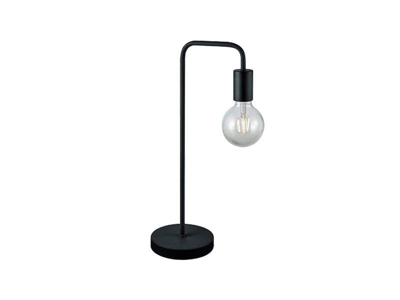 MeineWunschleuchte Minimalistische LED Tischleuchte, Metall Schwarz Matt, Höhe 51cm 2 MeineWunschleuchte Minimalistische LED Tischleuchte, Metall Schwarz Matt, Höhe 51cm – Bild 2