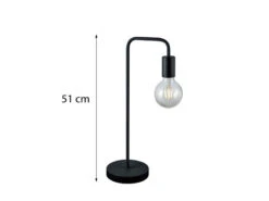 MeineWunschleuchte Minimalistische LED Tischleuchte, Metall Schwarz Matt, Höhe 51cm 9 MeineWunschleuchte Minimalistische LED Tischleuchte, Metall Schwarz Matt, Höhe 51cm -Lamp Geschaft minimalistische led tischleuchte metall schwarz ma 3