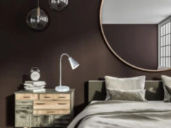 Reality Leuchten Moderne Flexible LED Schreibtischleuchte ARRAS 1 Flammig Kunststoff In Silber -Lamp Geschaft moderne flexible led schreibtischleuchte arras 1 f 2