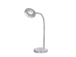 Reality Leuchten Moderne LED Schreibtischleuchte Flexibel & Biegsam RENNES 1 Flammig In Chrom -Lamp Geschaft moderne led schreibtischleuchte flexibel biegsam r 2