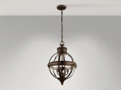 FEISS Pendelleuchte ADAMS Mit Glaskugel & Stahl Massiv In Britisch Bronze, Ø37cm 9 FEISS Pendelleuchte ADAMS Mit Glaskugel & Stahl Massiv In Britisch Bronze, Ø37cm -Lamp Geschaft pendelleuchte adams mit glaskugel stahl massiv in 1 2