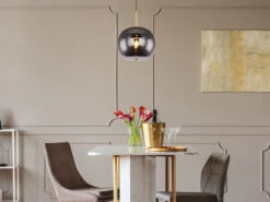 Globo Pendelleuchte BLACKY Mit Rauchglas 1-flammig, Metall Messing 15 Globo Pendelleuchte BLACKY Mit Rauchglas 1-flammig, Metall Messing -Lamp Geschaft pendelleuchte blacky mit rauchglas 1 flammig metal 4