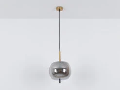 Globo Pendelleuchte BLACKY Mit Rauchglas 1-flammig, Metall Messing 19 Globo Pendelleuchte BLACKY Mit Rauchglas 1-flammig, Metall Messing -Lamp Geschaft pendelleuchte blacky mit rauchglas 1 flammig metal 8