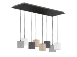 Lamp Geschaft -Lamp Geschaft pendelleuchte isko 8 flammig stoffschirme bunt 115 1