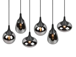 Trio Leuchten Pendelleuchte LUMINA 6 Flammig Glas Chrom Verspiegelt & Rauchglas Optik 11 Trio Leuchten Pendelleuchte LUMINA 6 Flammig Glas Chrom Verspiegelt & Rauchglas Optik -Lamp Geschaft pendelleuchte lumina 6 flammig glas chrom verspieg 4