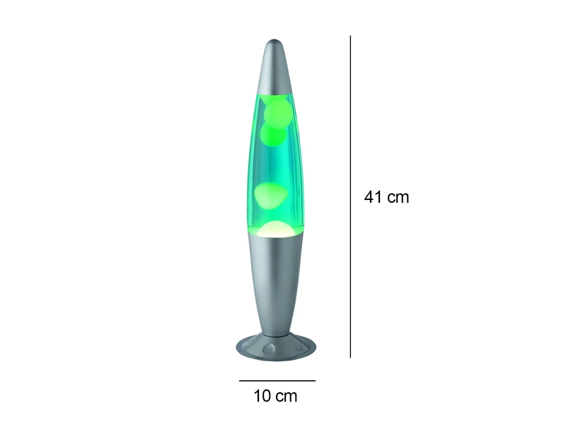 Reality Leuchten Raketen Lavalampe 90er Jahre Lichtsäule In Gelb,blau/Silber, Höhe 41cm Ø10cm 3 Reality Leuchten Raketen Lavalampe 90er Jahre Lichtsäule In Gelb,blau/Silber, Höhe 41cm Ø10cm – Bild 3