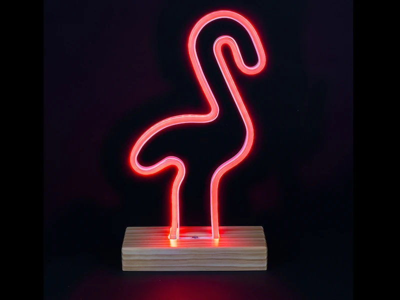 Smartwares Retro LED Tischleuchte / Dekoleuchte Flamingo, Pinkes Licht, Höhe Ca. 33cm 3 Smartwares Retro LED Tischleuchte / Dekoleuchte Flamingo, Pinkes Licht, Höhe Ca. 33cm – Bild 3