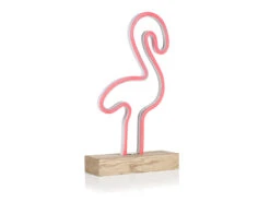 Smartwares Retro LED Tischleuchte / Dekoleuchte Flamingo, Pinkes Licht, Höhe Ca. 33cm