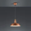 Reality Leuchten Retro Pendelleuchte WILL Lampenschirm Metall Kupfer Antik Ø 36cm