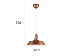 Reality Leuchten Retro Pendelleuchte WILL Lampenschirm Metall Kupfer Antik Ø 36cm 9 Reality Leuchten Retro Pendelleuchte WILL Lampenschirm Metall Kupfer Antik Ø 36cm -Lamp Geschaft retro pendelleuchte will lampenschirm metall kupfe 2