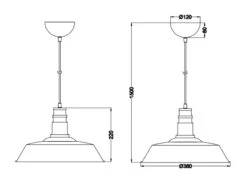 Reality Leuchten Retro Pendelleuchte WILL Lampenschirm Metall Kupfer Antik Ø 36cm 11 Reality Leuchten Retro Pendelleuchte WILL Lampenschirm Metall Kupfer Antik Ø 36cm -Lamp Geschaft retro pendelleuchte will lampenschirm metall kupfe 4