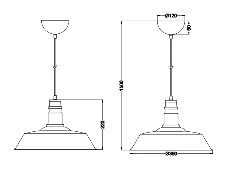 Reality Leuchten Retro Pendelleuchte WILL Lampenschirm Metall Kupfer Antik Ø 36cm 5 Reality Leuchten Retro Pendelleuchte WILL Lampenschirm Metall Kupfer Antik Ø 36cm – Bild 5