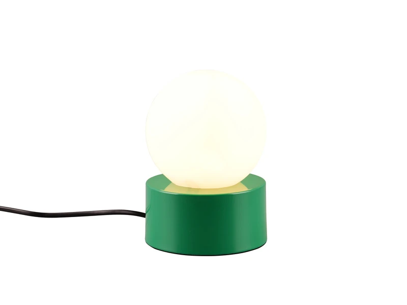 Reality Leuchten Retro Tischleuchte COUNTESS On-off Touch, Glaskugel Weiß, Grün Ø12cm 2 Reality Leuchten Retro Tischleuchte COUNTESS On-off Touch, Glaskugel Weiß, Grün Ø12cm – Bild 2