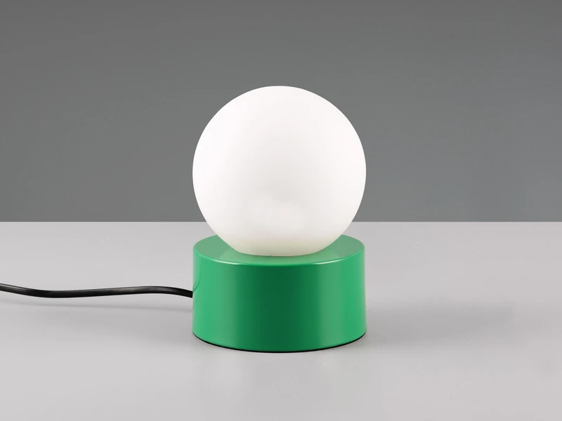 Reality Leuchten Retro Tischleuchte COUNTESS On-off Touch, Glaskugel Weiß, Grün Ø12cm 5 Reality Leuchten Retro Tischleuchte COUNTESS On-off Touch, Glaskugel Weiß, Grün Ø12cm – Bild 5