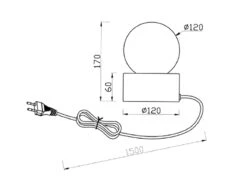 Reality Leuchten Retro Tischleuchte COUNTESS On-off Touch, Glaskugel Weiß, Grün Ø12cm 13 Reality Leuchten Retro Tischleuchte COUNTESS On-off Touch, Glaskugel Weiß, Grün Ø12cm -Lamp Geschaft retro tischleuchte countess on off touch glaskugel 5