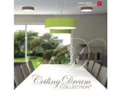 Smartwares Runde Deckenlampe, Stoff Schwarz/Abdeckung Satiniert, Ø 30 Cm, CEILING DREAM -Lamp Geschaft runde deckenlampe stoff schwarz abdeckung satinier 2