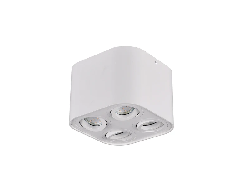 Trio Leuchten Runder Deckenstrahler COOKIE Mit Vier Schwenkbaren GU10 Spots, Weiß Matt 5 Trio Leuchten Runder Deckenstrahler COOKIE Mit Vier Schwenkbaren GU10 Spots, Weiß Matt – Bild 5