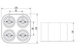 Trio Leuchten Runder Deckenstrahler COOKIE Mit Vier Schwenkbaren GU10 Spots, Weiß Matt 12 Trio Leuchten Runder Deckenstrahler COOKIE Mit Vier Schwenkbaren GU10 Spots, Weiß Matt -Lamp Geschaft runder deckenstrahler cookie mit vier schwenkbaren 5