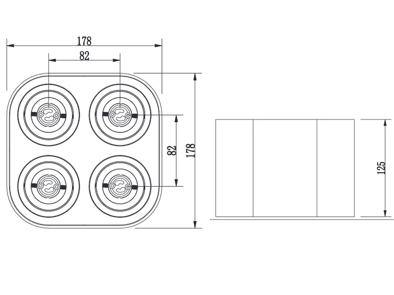 Trio Leuchten Runder Deckenstrahler COOKIE Mit Vier Schwenkbaren GU10 Spots, Weiß Matt 6 Trio Leuchten Runder Deckenstrahler COOKIE Mit Vier Schwenkbaren GU10 Spots, Weiß Matt – Bild 6