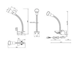 Trio Leuchten Schlauch-Klemmlampe FLEXO, E14, Höhe 45cm, Flexibel, Schwarz 6 Trio Leuchten Schlauch-Klemmlampe FLEXO, E14, Höhe 45cm, Flexibel, Schwarz -Lamp Geschaft schlauch klemmlampe flexo e14 hoehe 45cm flexibel 1 2