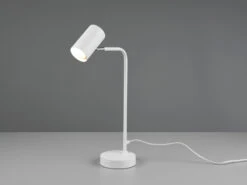Trio Leuchten Schreibtischlampe MARLEY In Weiß Matt, Spot Schwenkbar, Höhe 45cm -Lamp Geschaft schreibtischlampe marley in weiss matt spot schwen 2