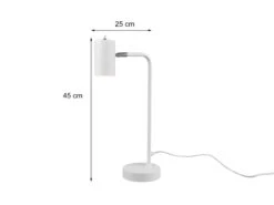 Trio Leuchten Schreibtischlampe MARLEY In Weiß Matt, Spot Schwenkbar, Höhe 45cm -Lamp Geschaft schreibtischlampe marley in weiss matt spot schwen 3