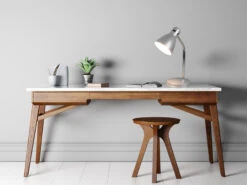 Reality Leuchten Schreibtischleuchte HARVEY Flexibel, Chrom & Metallschirm Titan, 33cm -Lamp Geschaft schreibtischleuchte harvey flexibel chrom metallsc 30