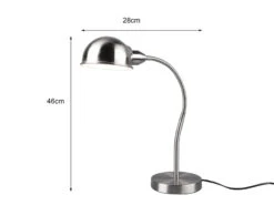 Trio Leuchten Schreibtischleuchte PERRY Mit Flexarm In Silber Matt, Höhe 46cm -Lamp Geschaft schreibtischleuchte perry mit flexarm in silber ma 3