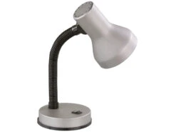 Trio Leuchten Schreibtischleuchte PRONTO Flexibel Höhe Max. 30cm, Silber-schwarz