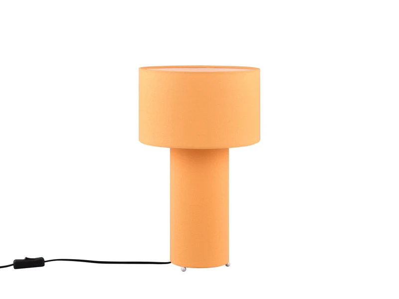 Trio Leuchten Tischleuchte BALE Korpus Und Lampenschirm Stoff Illuminate Gelb, Höhe 40cm 2 Trio Leuchten Tischleuchte BALE Korpus Und Lampenschirm Stoff Illuminate Gelb, Höhe 40cm – Bild 2