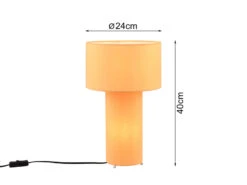 Trio Leuchten Tischleuchte BALE Korpus Und Lampenschirm Stoff Illuminate Gelb, Höhe 40cm 10 Trio Leuchten Tischleuchte BALE Korpus Und Lampenschirm Stoff Illuminate Gelb, Höhe 40cm -Lamp Geschaft tischleuchte bale korpus und lampenschirm stoff il 2