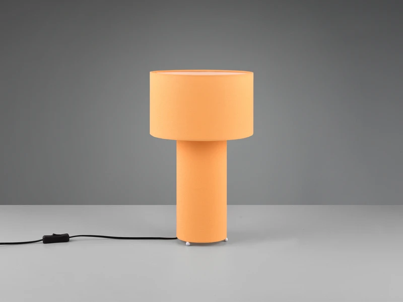 Trio Leuchten Tischleuchte BALE Korpus Und Lampenschirm Stoff Illuminate Gelb, Höhe 40cm 4 Trio Leuchten Tischleuchte BALE Korpus Und Lampenschirm Stoff Illuminate Gelb, Höhe 40cm – Bild 4