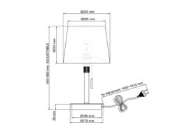 Trio Leuchten Tischleuchte LYON Silber Mit Stoffschirm Weiß, Höhe 45-56cm Verstellbar 14 Trio Leuchten Tischleuchte LYON Silber Mit Stoffschirm Weiß, Höhe 45-56cm Verstellbar -Lamp Geschaft tischleuchte lyon silber mit stoffschirm weiss hoe 6