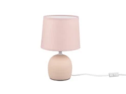 Reality Leuchten Tischleuchte MALU Mit Keramikfuß & Stoffschirm Beige, Höhe 26cm -Lamp Geschaft tischleuchte malu mit keramikfuss stoffschirm beig 4