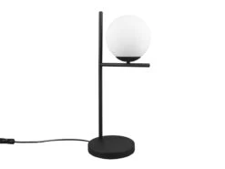 Trio Leuchten Tischleuchte PURE In Schwarz Matt Mit Kugel Lampenschirm Aus Glas In Weiß -Lamp Geschaft tischleuchte pure in schwarz matt mit kugel lampen 6