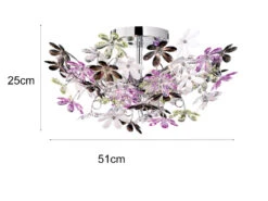 Reality Leuchten Verspielte Deckenleuchte FLOWER Ø51cm Im Floralen Design - Chrom Multicolor 9 Reality Leuchten Verspielte Deckenleuchte FLOWER Ø51cm Im Floralen Design - Chrom Multicolor -Lamp Geschaft verspielte deckenleuchte flower 51cm im floralen d 2