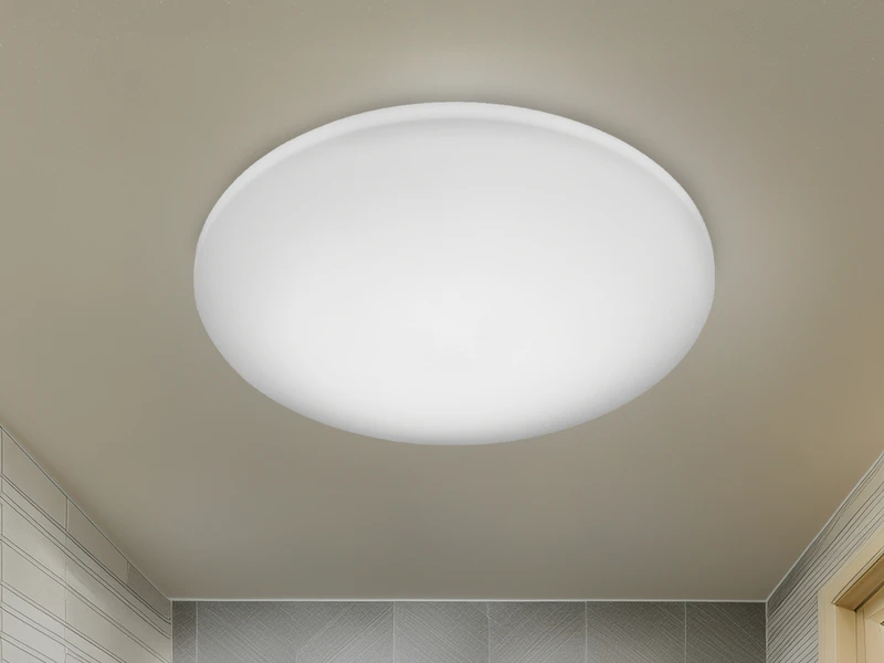 MeineWunschleuchte Vielseitige Flache LED Wandlampe / Deckenleuchte SILMA Rund Ø28cm Weiß IP44 1 MeineWunschleuchte Vielseitige Flache LED Wandlampe / Deckenleuchte SILMA Rund Ø28cm Weiß IP44